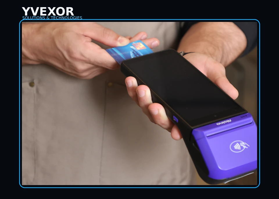 Terminal mobile Android pour commande et paiement — vue 1